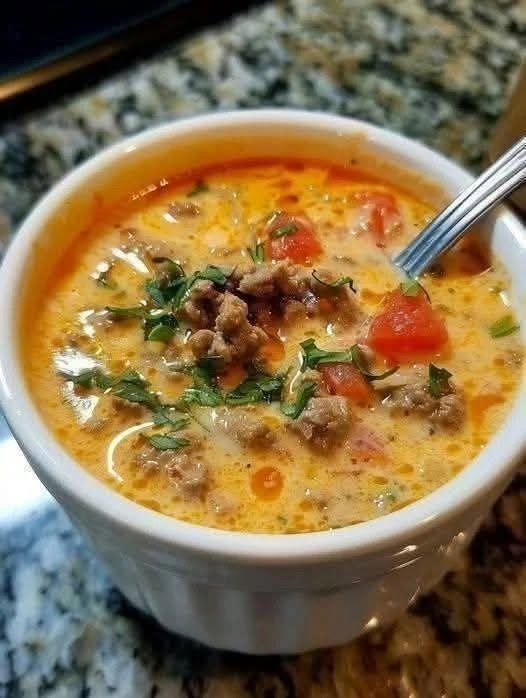Creamy Cheeseburger Soup