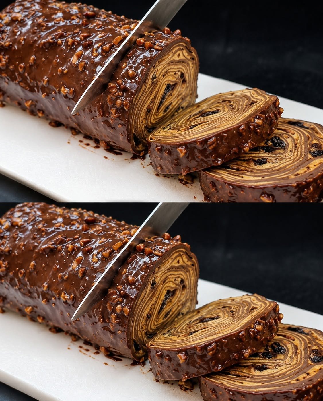 Chocolate Biscuit Roll Cake