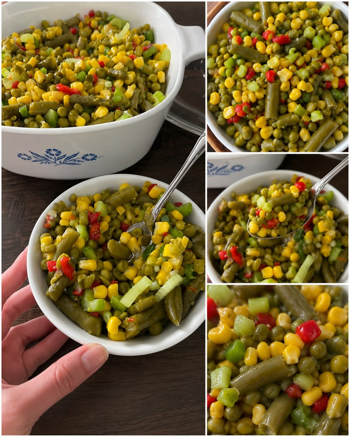 Easy Corn, Pea & Green Bean Salad