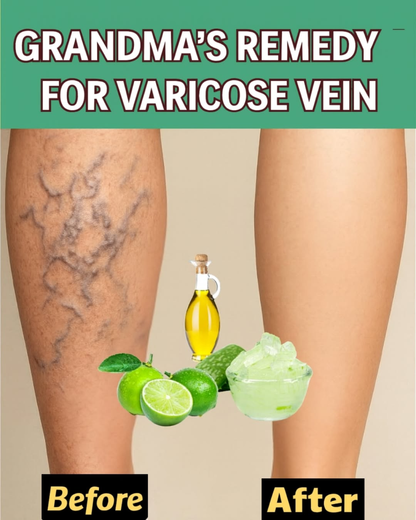 Grandma’s Remedy for Varicose Veins: A Natural Recipe with Aloe Vera, Apple Cider Vinegar, and Lemon
