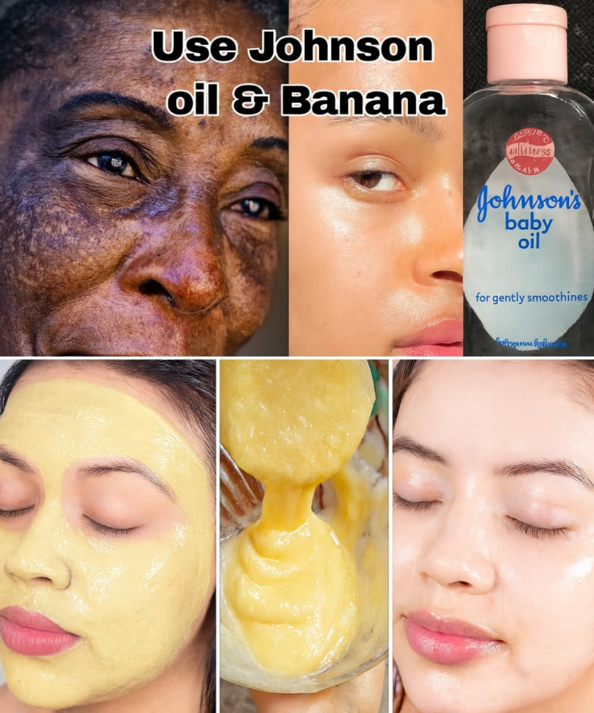The Secret to Youthful Skin with Banana Peel and Baby Oil – A Natural Beauty Hack No One Told You About