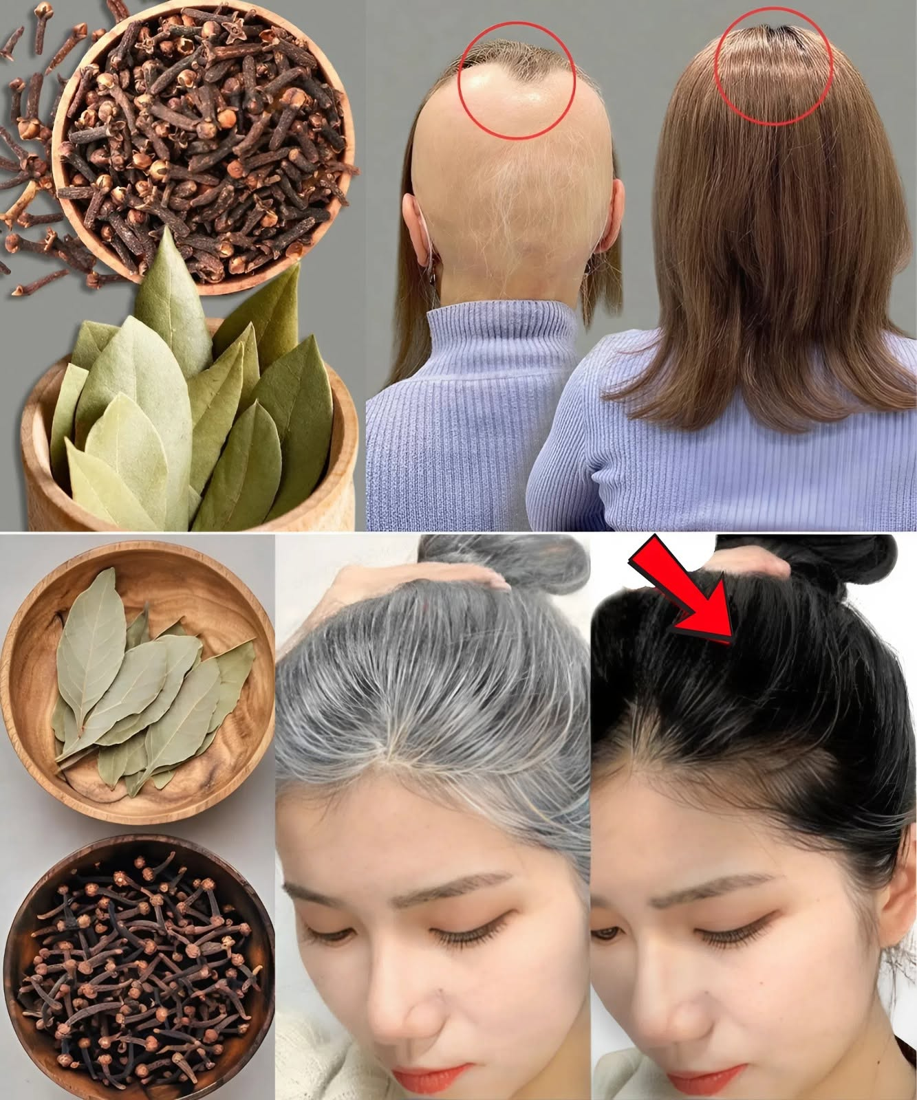 Regrow Thick, Dark Hair Like You Were 20 — Even After 50, Using Bay Leaf and Clove Magic!