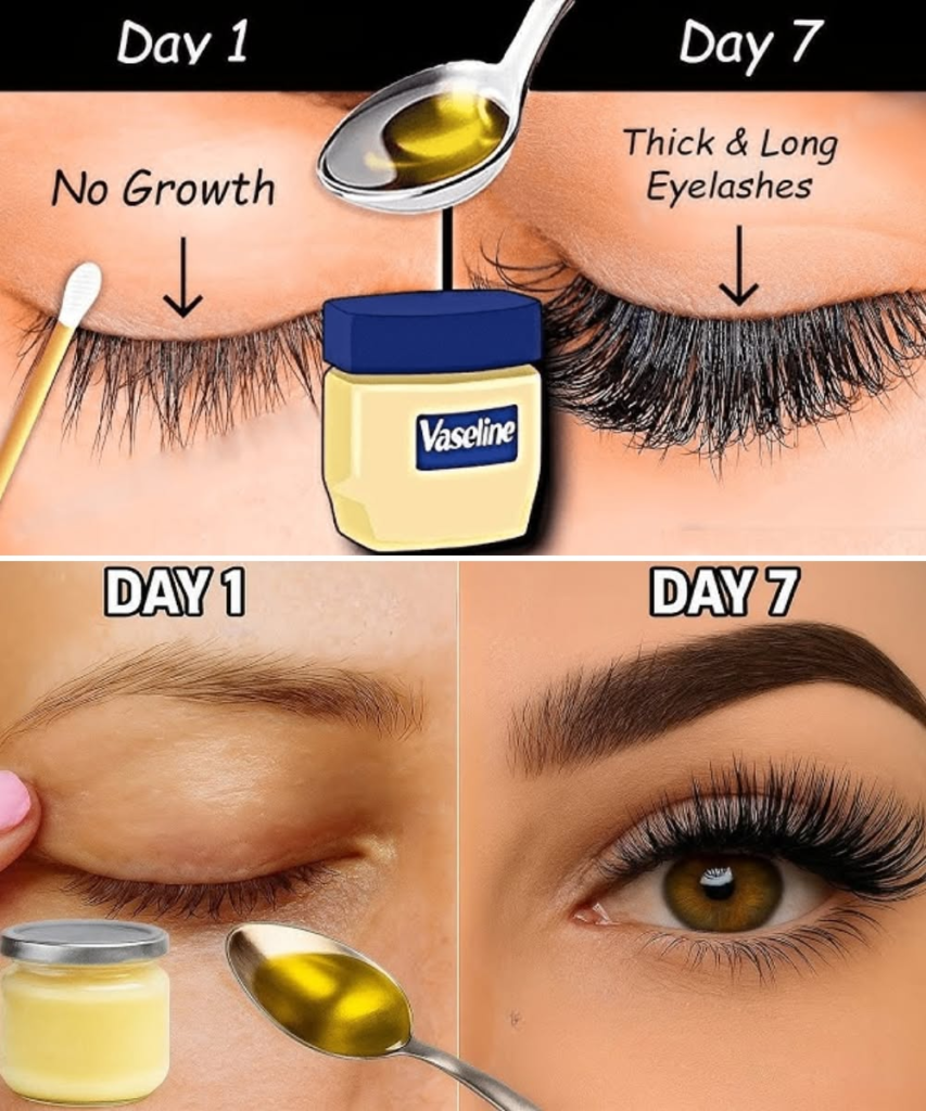Use Vaseline This Way for 7 Days to Get Thick Eyebrows and Long Eyelashes