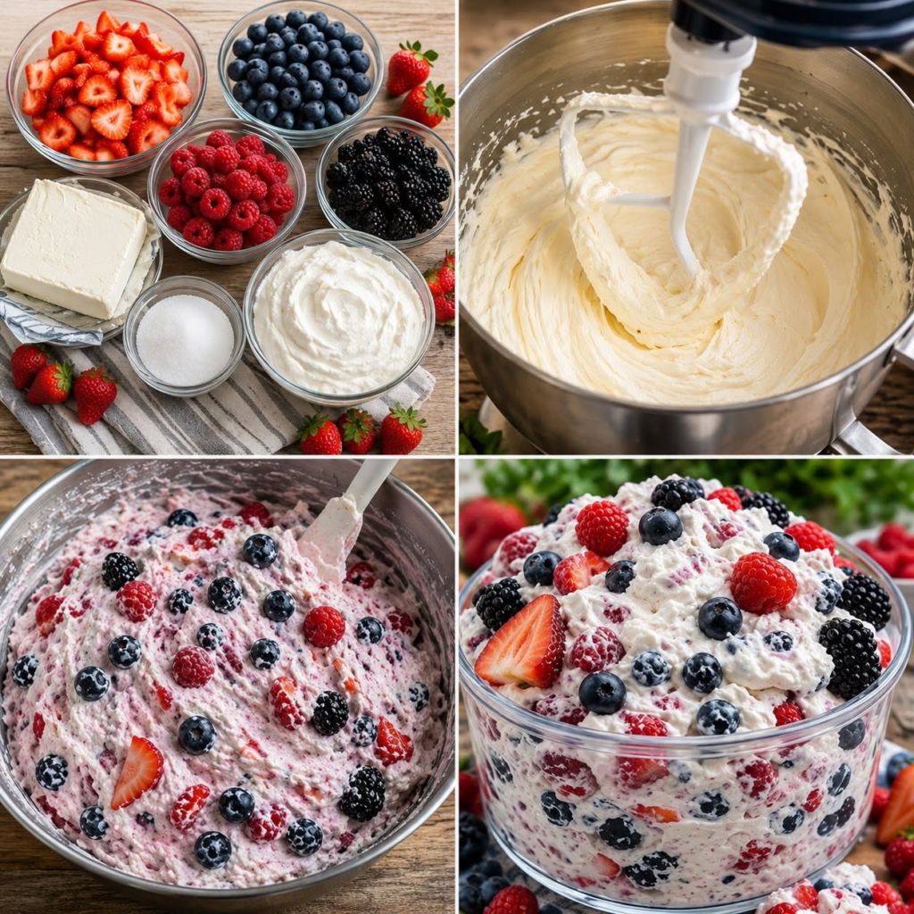 Creamy Berry Cheesecake Fluff