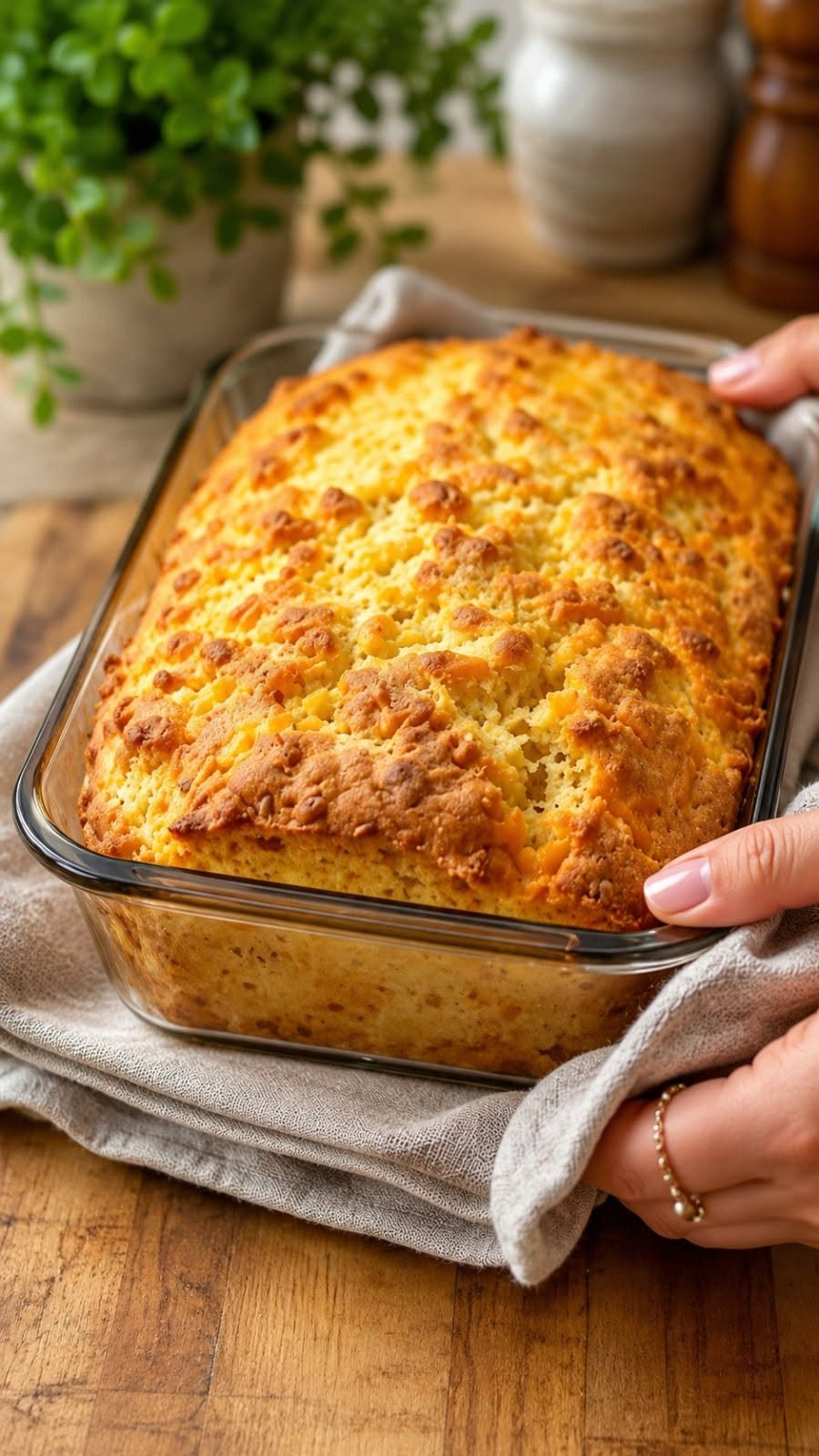 Cheesy Savory Bread Loaf