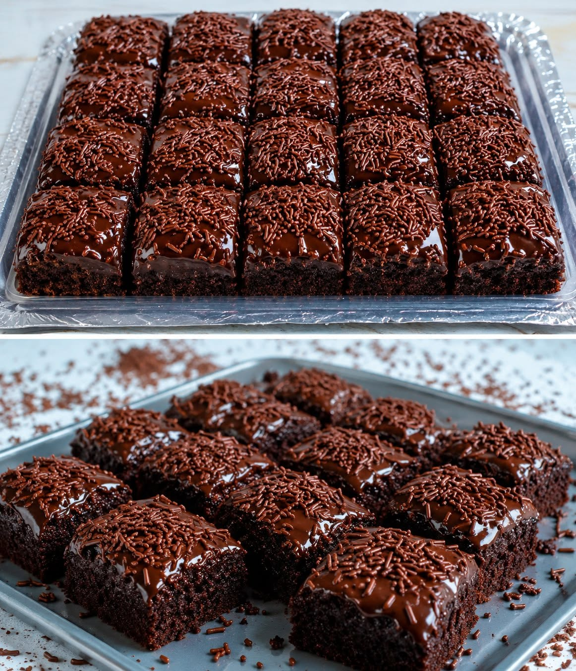 Triple Chocolate Moist Sheet Cake