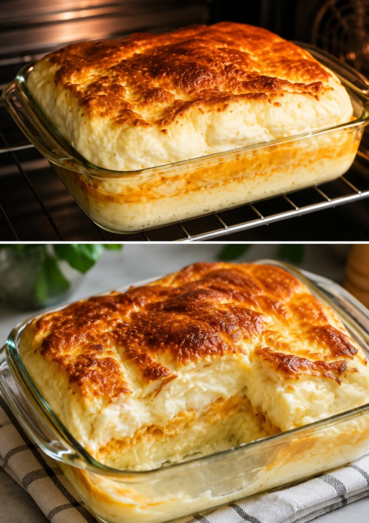 Fluffy Cheese Soufflé Casserole