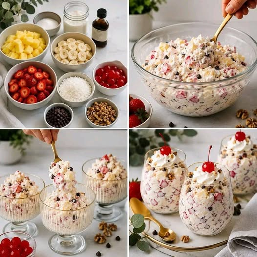 Mixed Berry Cheesecake Fluff Cups