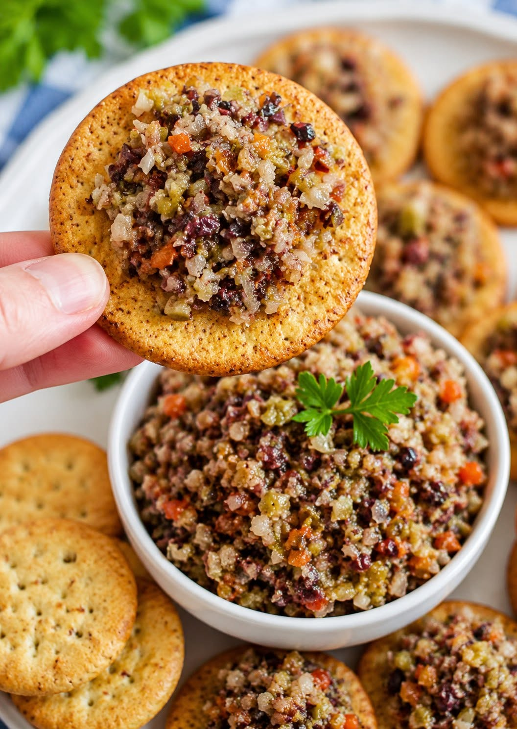 Olive Tapenade Crackers