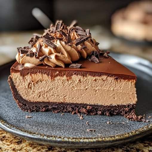 Triple Chocolate Mousse Cheesecake