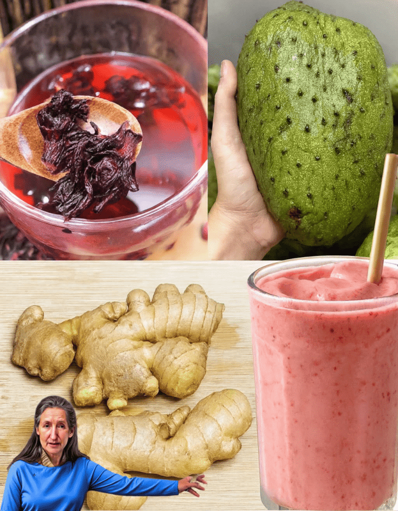 The Disease-Fighting Elixir: Turmeric, Soursop, and Hibiscus Tonic