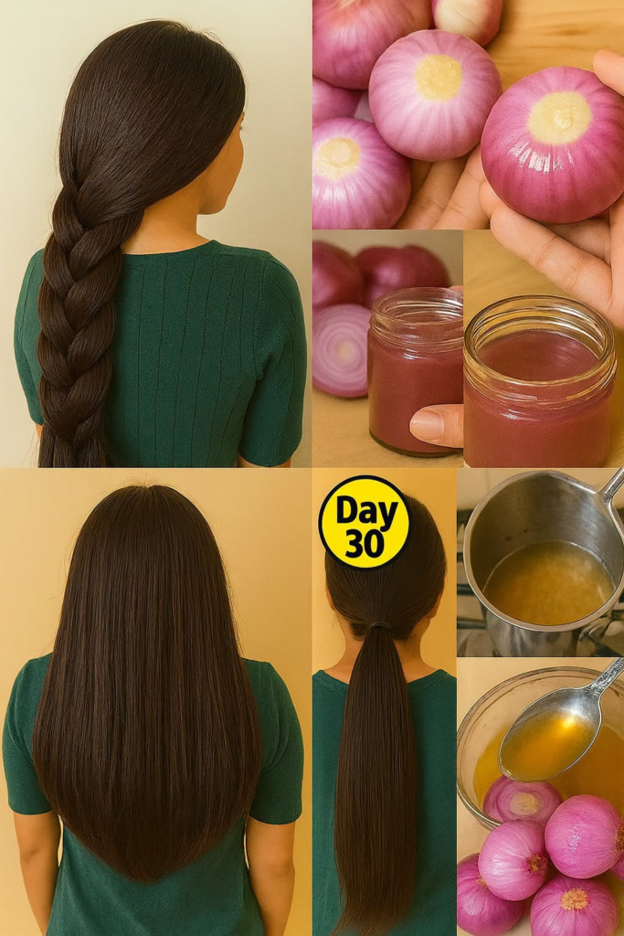 How to Grow Long, Thicken Hair with Onion Juice – The Natural Remedy That Makes Hair Growth Unstoppable (Backed by Science)