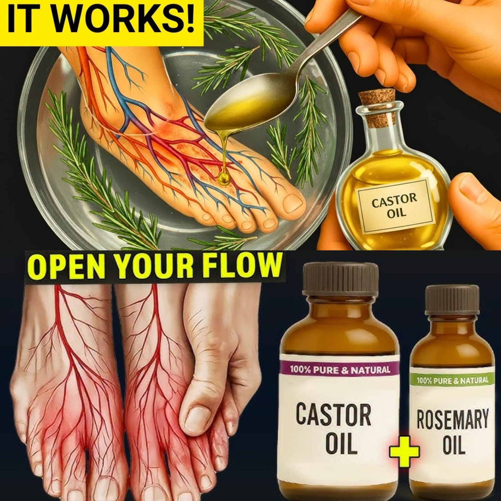 Mix Castor Oil and Rosemary… The Results Will Surprise You