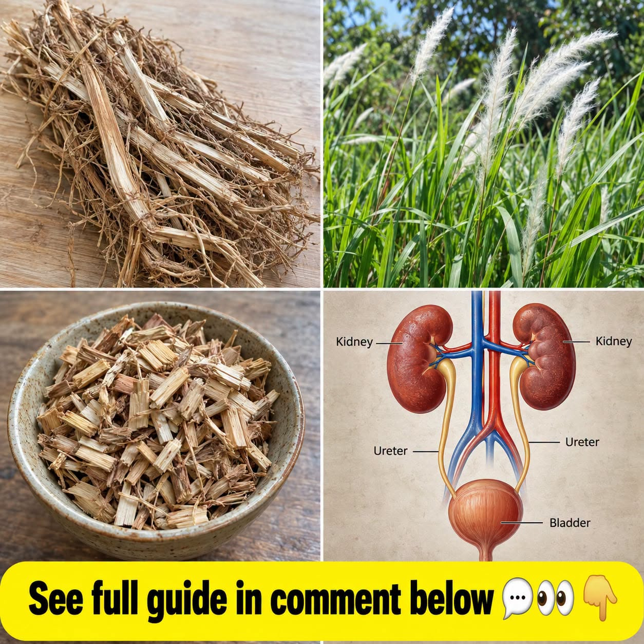 Cogon Grass Root Tea for Kidney and Urinary Comfort: The Traditional Herb People Still Use for Gentle Flushing Support