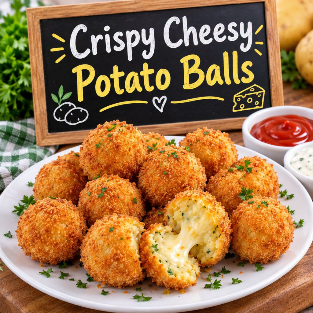 Crispy Cheesy Potato Balls