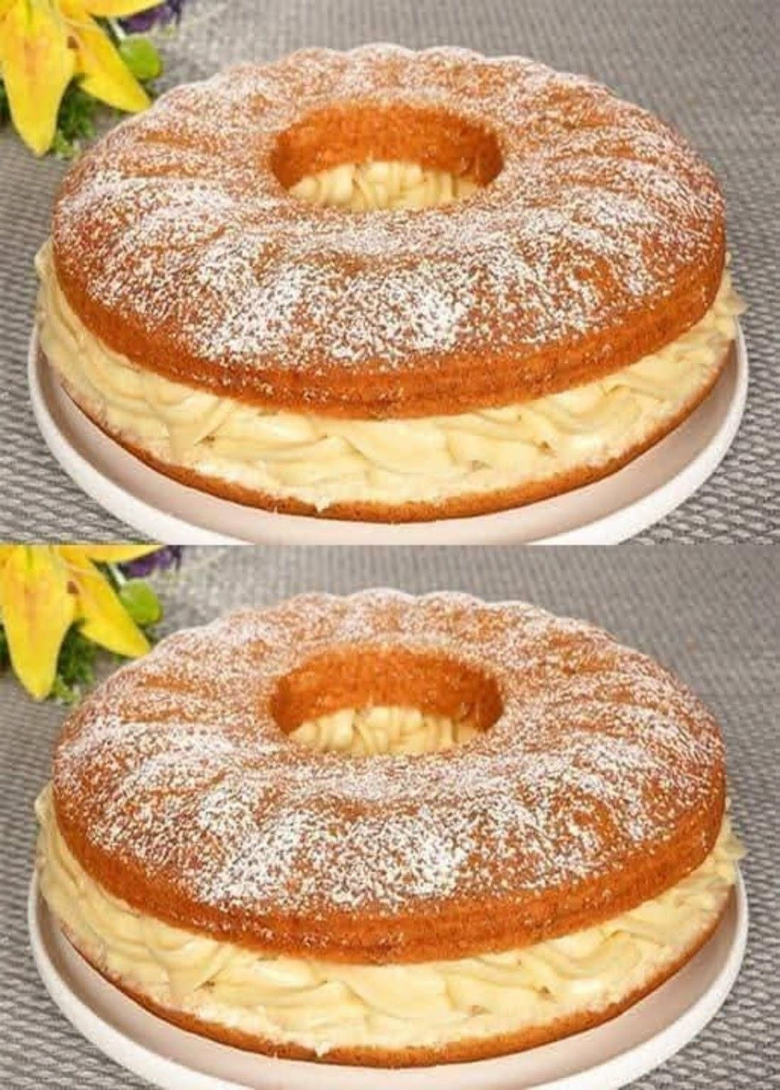 Banana Cream Ring Cake