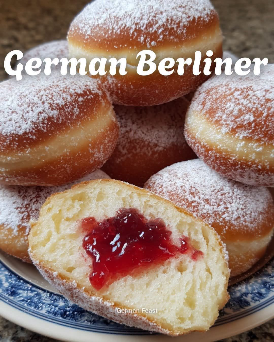 German Berliner (Jam-Filled Doughnuts
