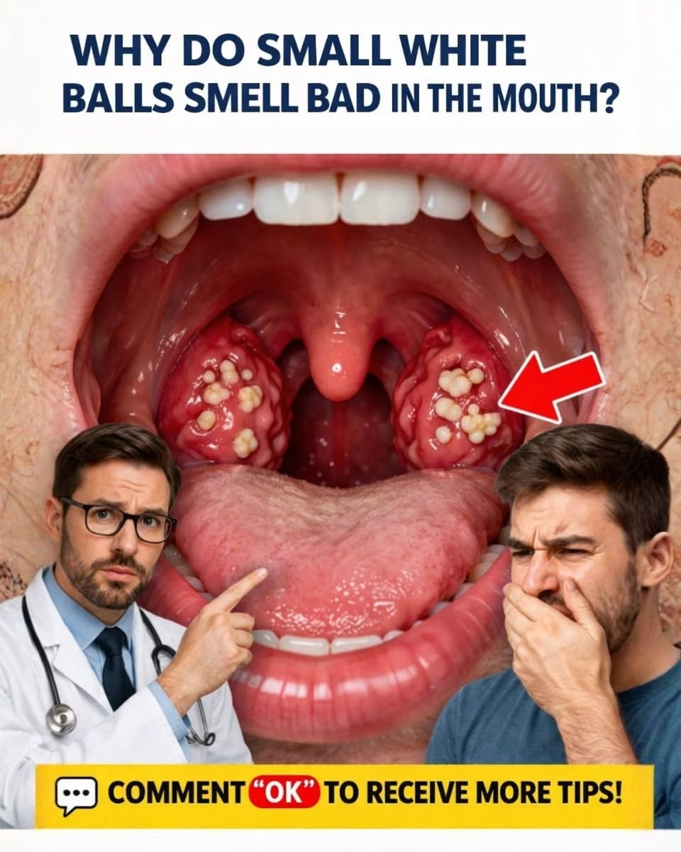 What Are Those “Small White Smelly Balls” in Your Mouth?