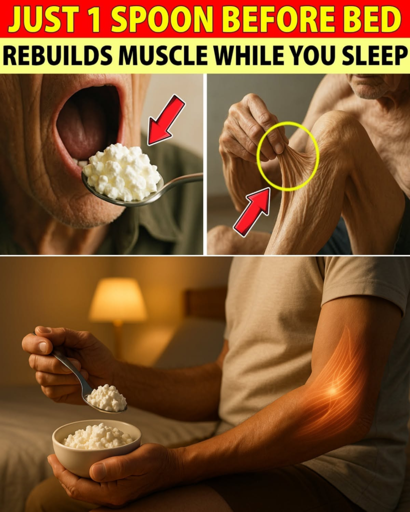 SENIORS, Eat THIS Before Bed or Your Muscles Will Keep Disappearing