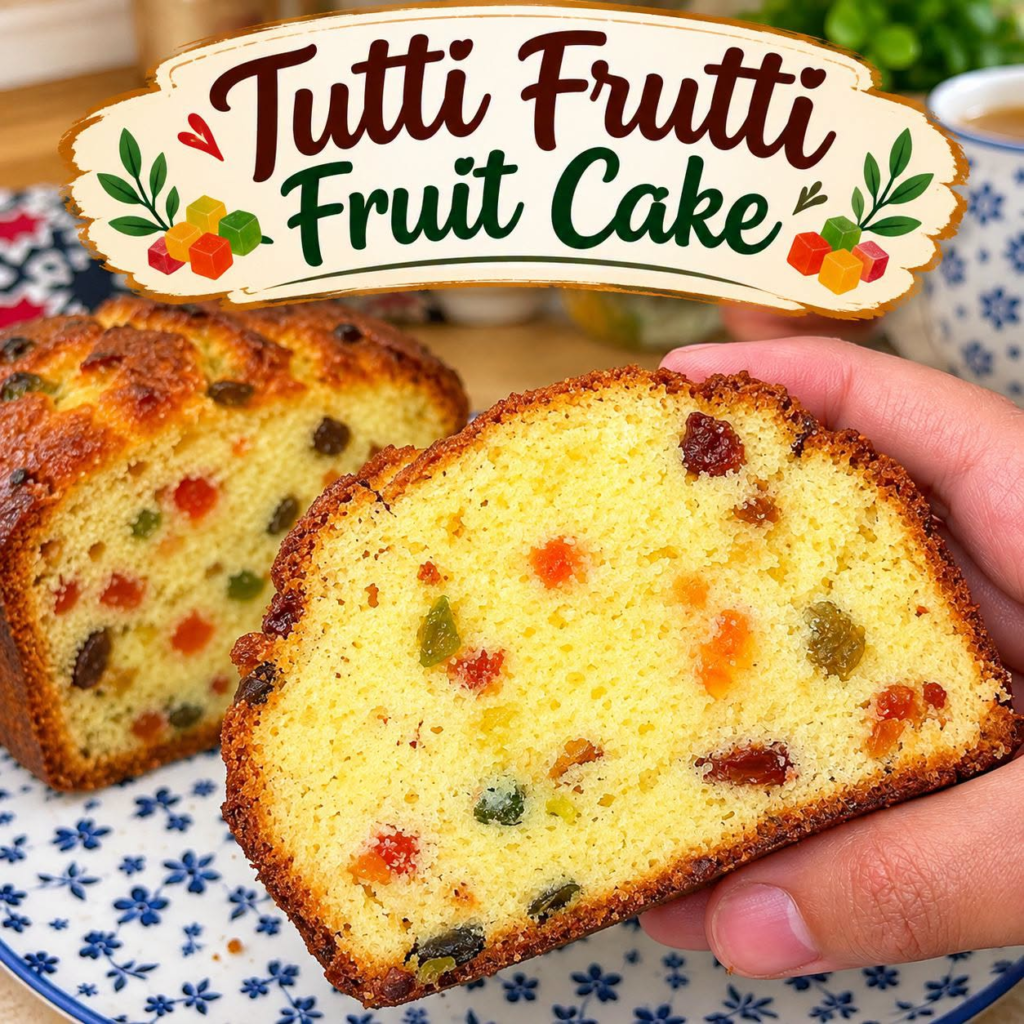 Traditional Tutti Frutti Fruit Cake