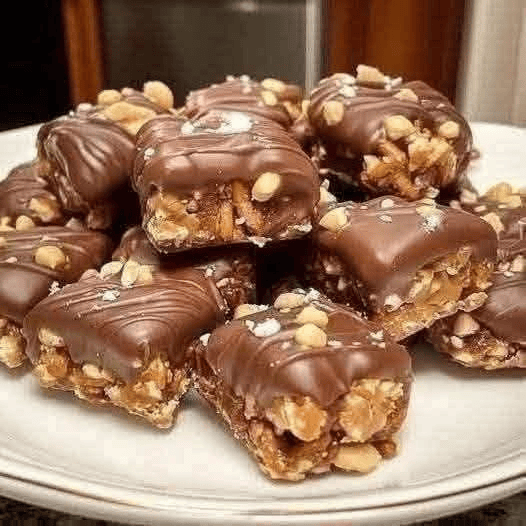 Chocolate Peanut Crunch Bars