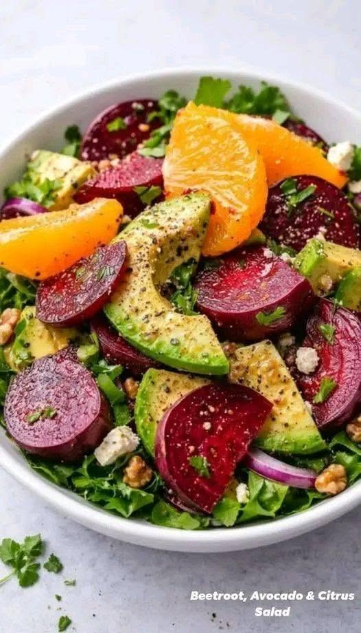 Beetroot, Avocado & Citrus Salad