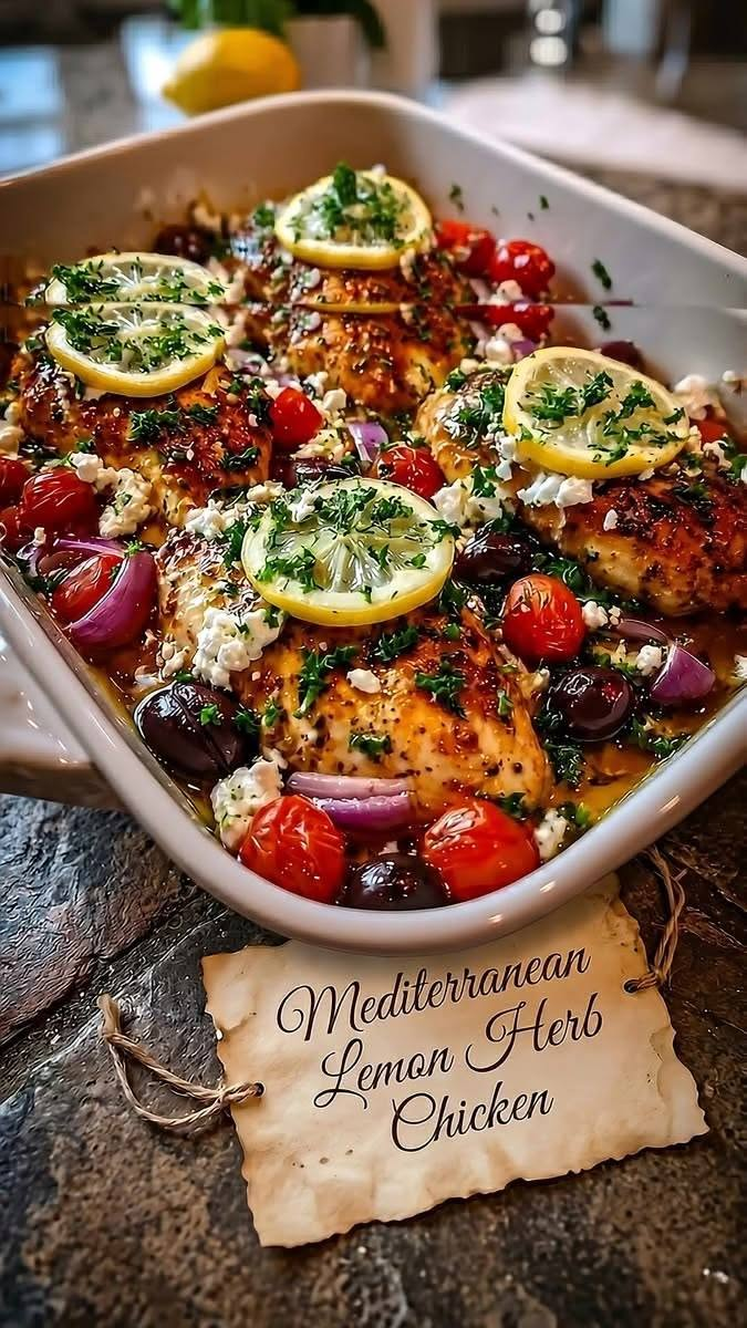 Mediterranean Lemon Herb Chicken