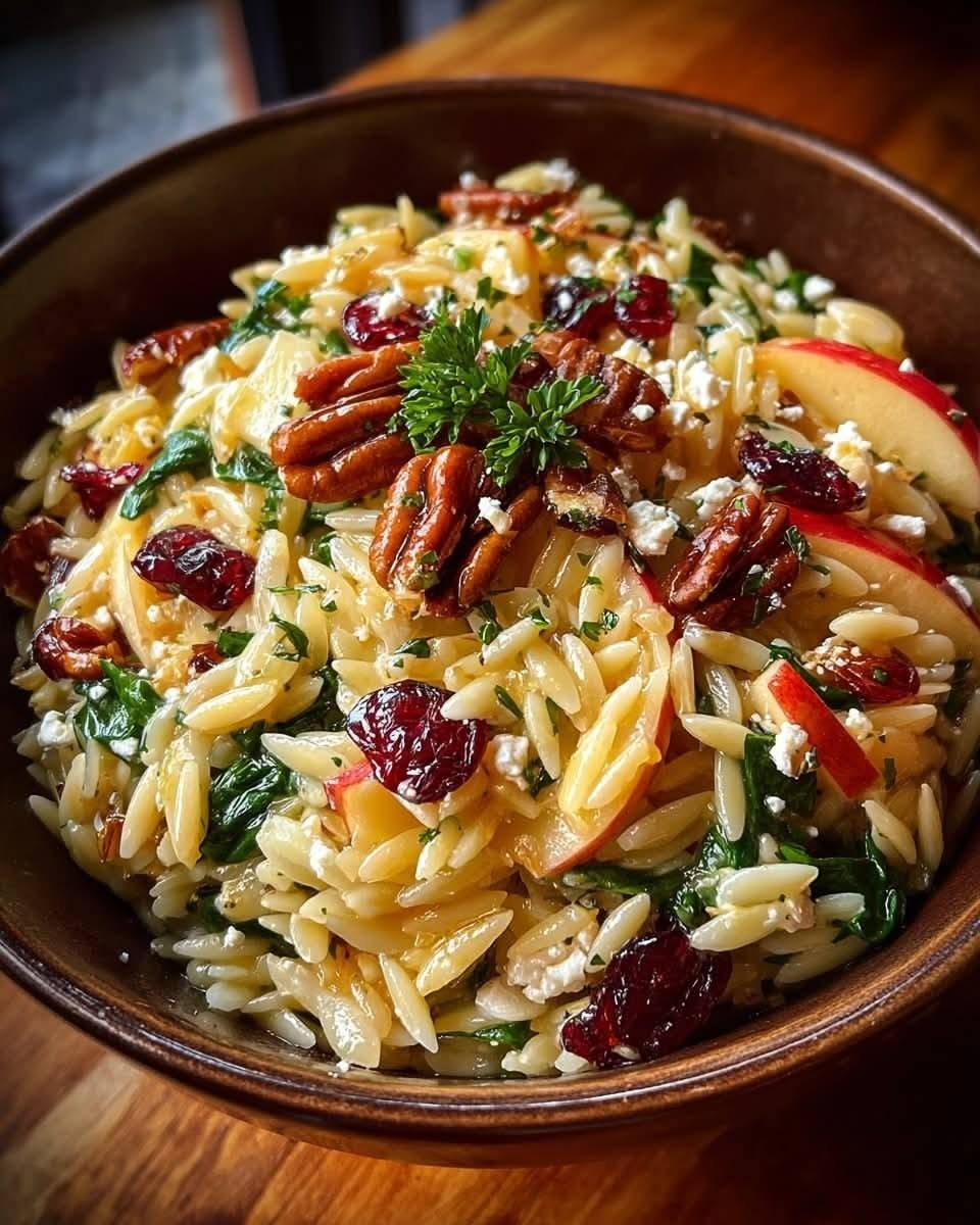 Cranberry, and Pecan Orzo Salad