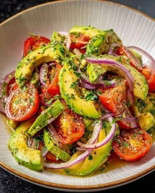 Avocado Tomato Onion Salad