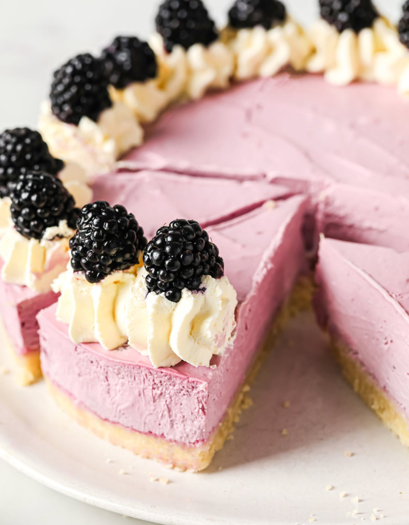 Keto Blackberry Cheesecake