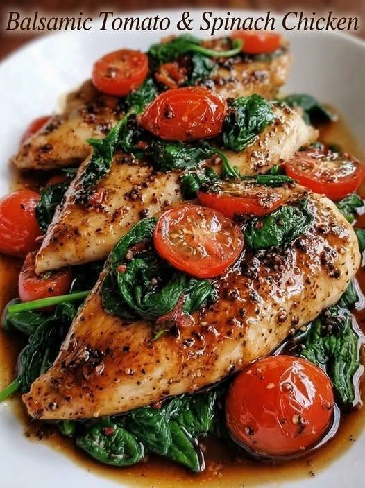 Balsamic Tomato & Spinach Chicken