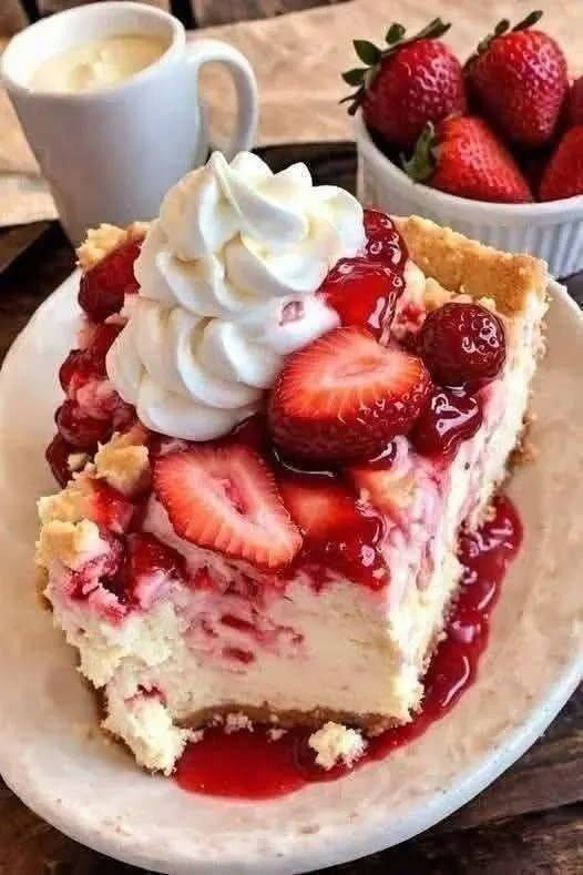 Strawberry Swirl Cheesecake Bars