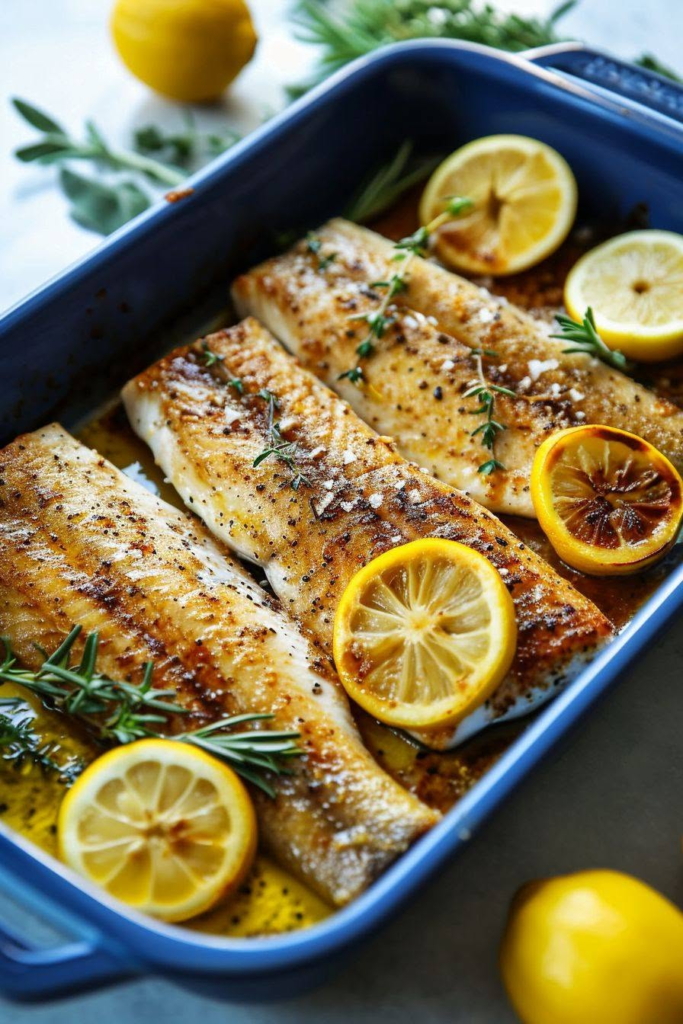 Baked Lemon Herb Fish Fillets