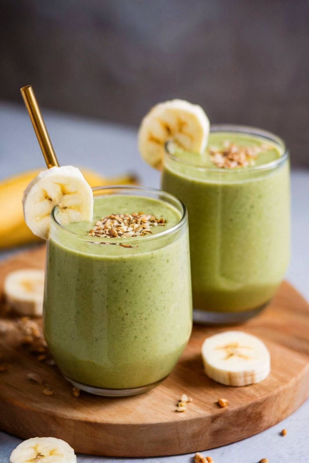 BANANA & SPINACH ENERGY SMOOTHIE.