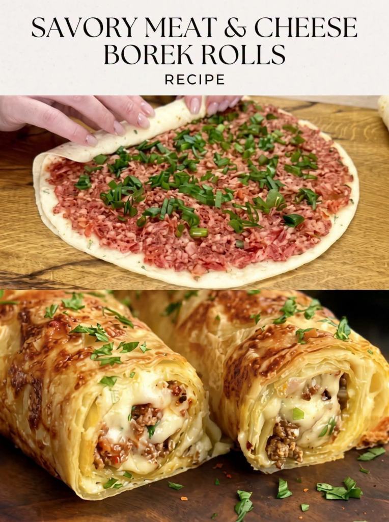 Savory Meat & Cheese Borek Rolls