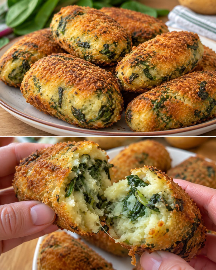 Chard Croquettes with Golden Crust and Creamy Center
