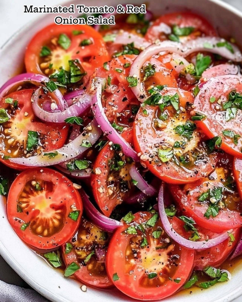 Marinated Tomato & Red Onion Salad