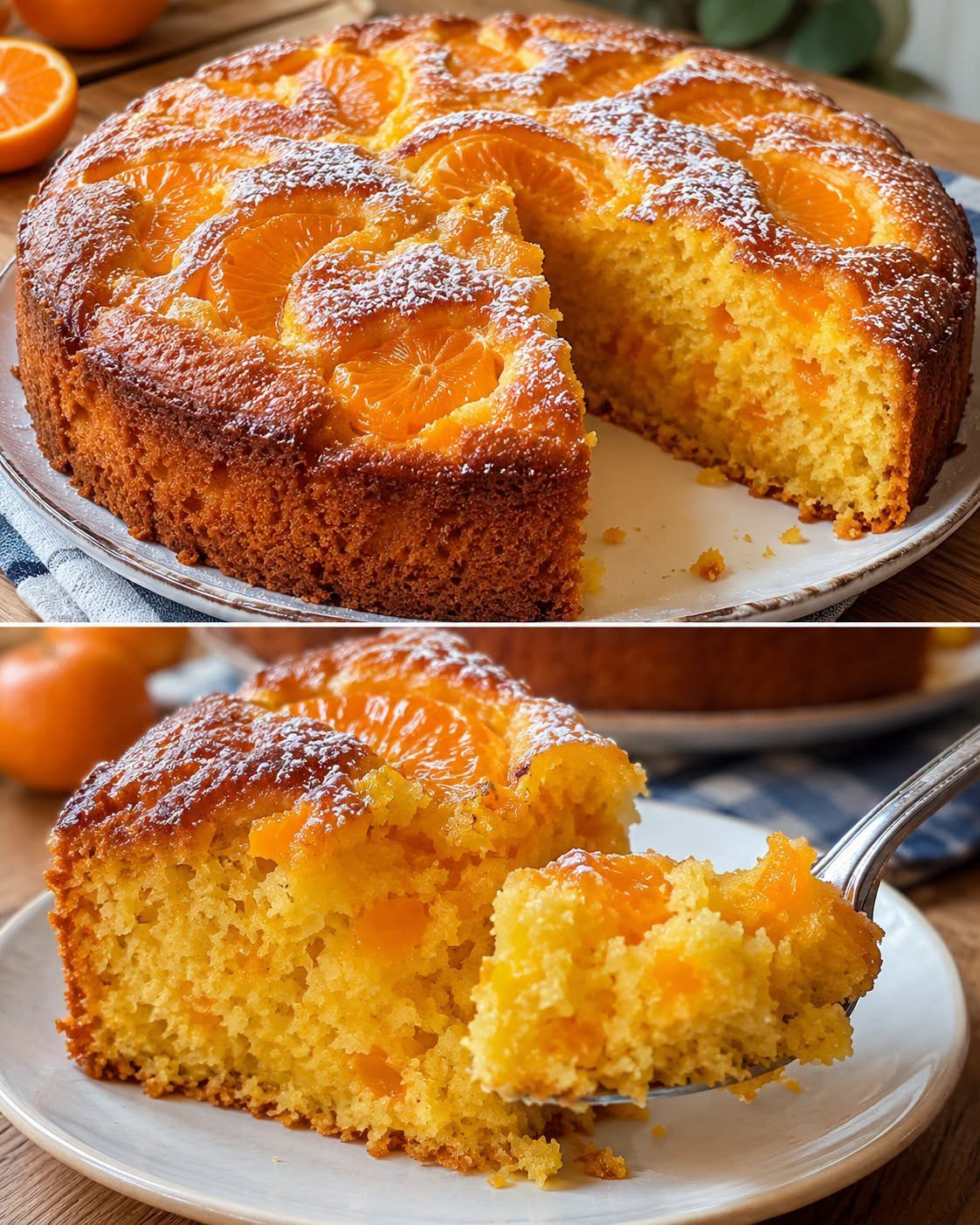 Butter-Free Pumpkin and Mandarin Cake: Fluffy and Aromatic